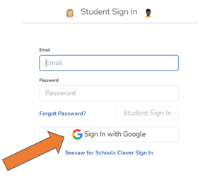 Click Sign in with Google